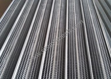 600x2500mm Rib Lath Mesh , Galvanized Steel 1/8&quot; Flat Rib Lath